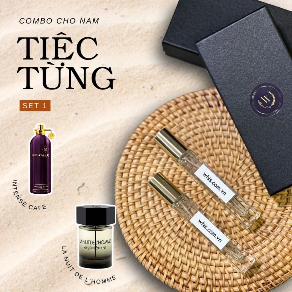 Combo Nước Hoa Chiết Đi Tiệc Cho Nam 2×10ml – La Nuit De L’Homme & Intense Café (set 1)