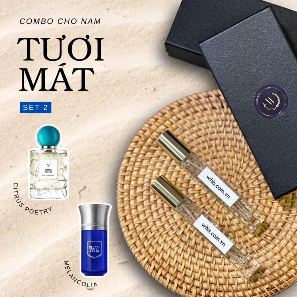 Combo Nước Hoa Chiết Tươi Mát Cho Nam - set 2