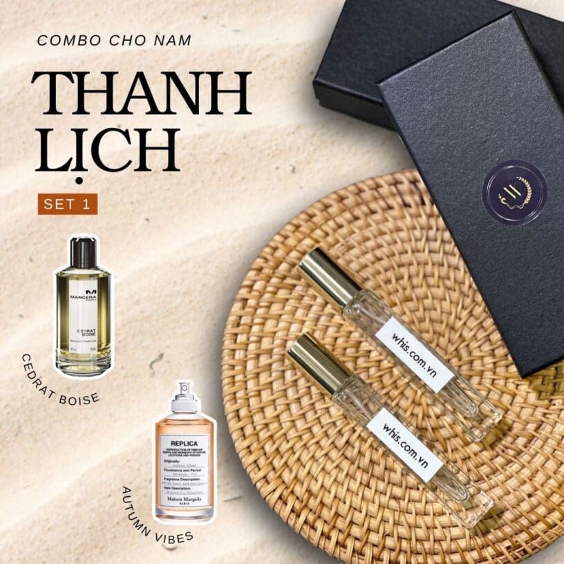 Combo Nước Hoa Chiết Thanh Lịch Cho Nam