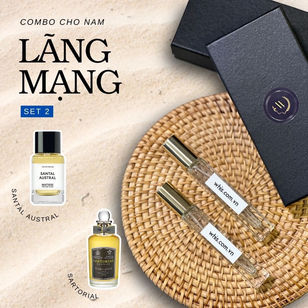 Combo Nước Hoa Chiết Quyến Rũ Lãng Mạng Cho Nam set 2 Combo Nước Hoa Chiết Quyến Rũ Lãng Mạng Cho Nam set 2