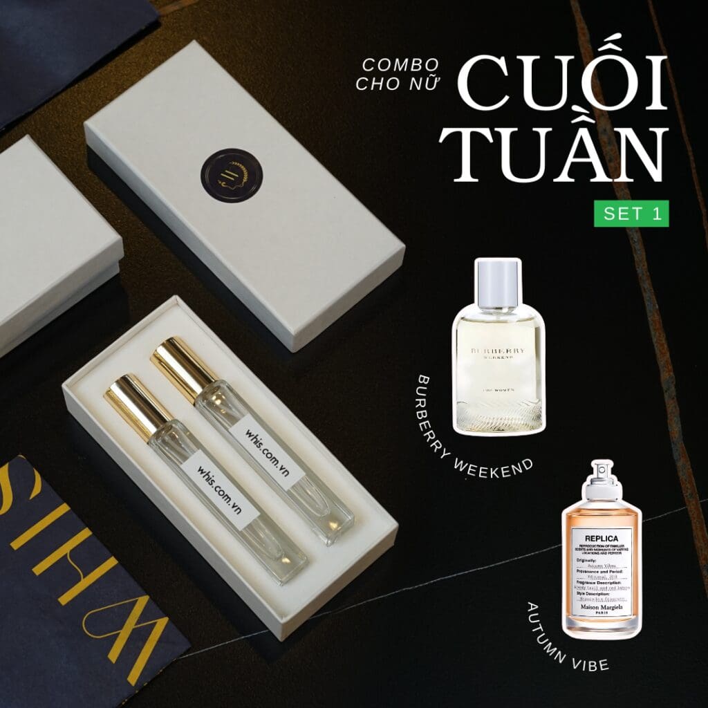 Combo Nước Hoa Chiết Đi Chơi Cuối Tuần Nữ - set 1